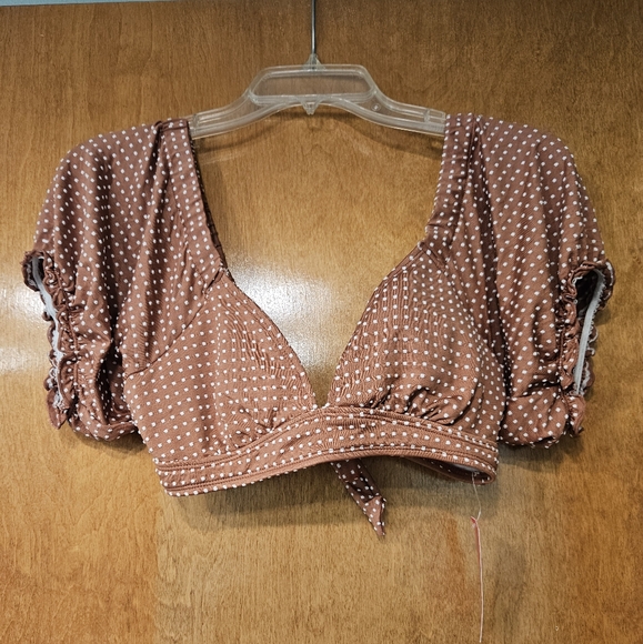 Xhilaration Other - Xhilaration Textured Bralette Bikini Top for Women Size L